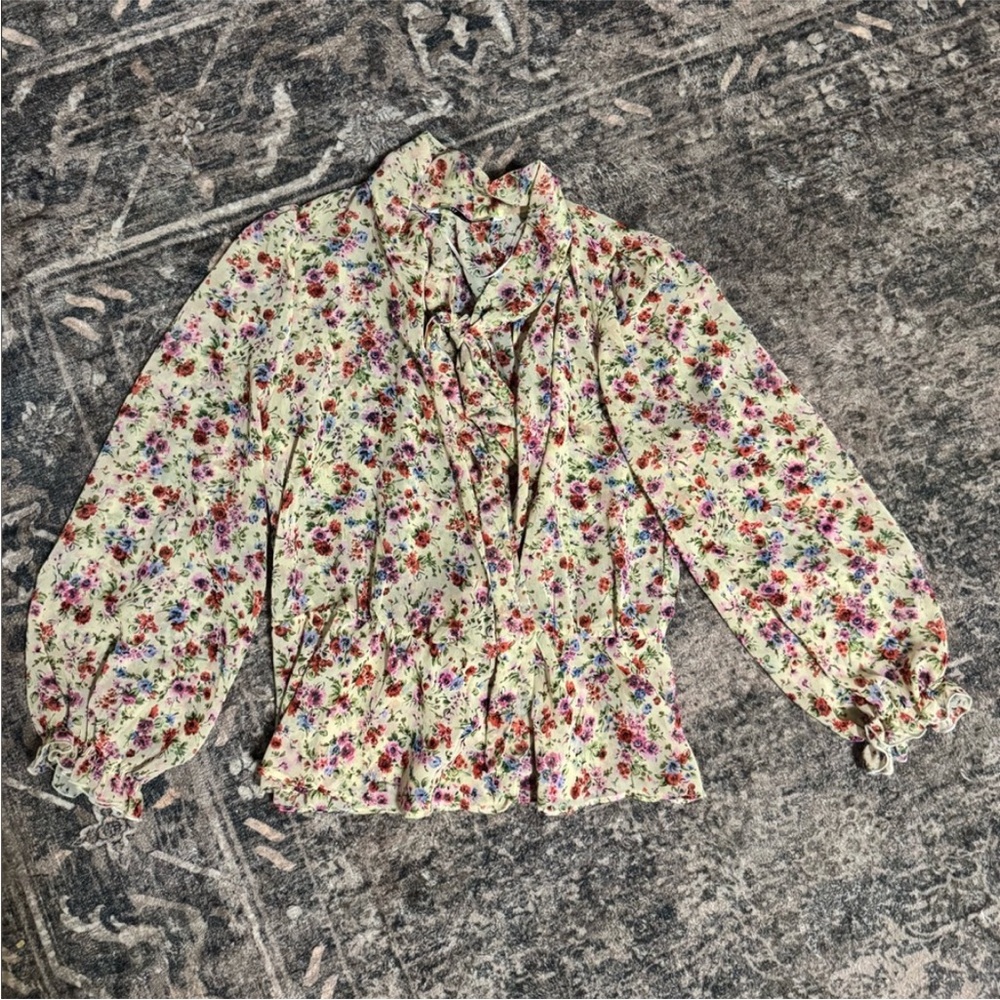 Zara Multicolor Floral Blouse